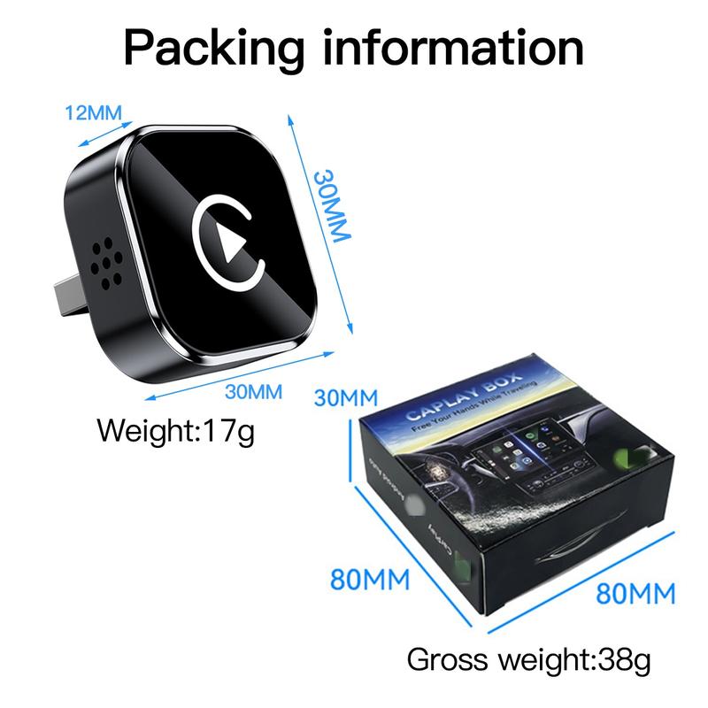 2025 Wireless CarPlay Adapter – Best Wireless Apple CarPlay Dongle for iPhone & Android