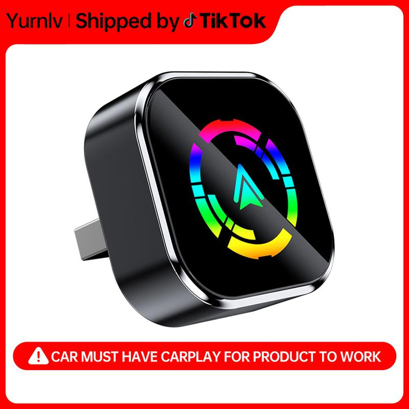 2025 Wireless Carplay Adapter for Iphone/Android - Fast Connection,No Latency,Hands-Free Call Wireless Adapter Electronic Charger Carplay Dongle