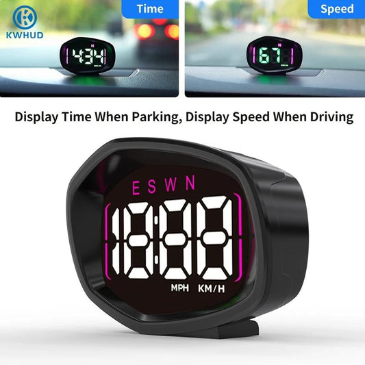 GPS Speedometer for Car Mph,Digital Speedometer for Car,Three Display Modes,Speeding Alert, Automatic Brightness Adjustment,Large Font Display,Usb Connect Plug and Play Tire Pressure Sensor Gauge Pods Digital Speedometer