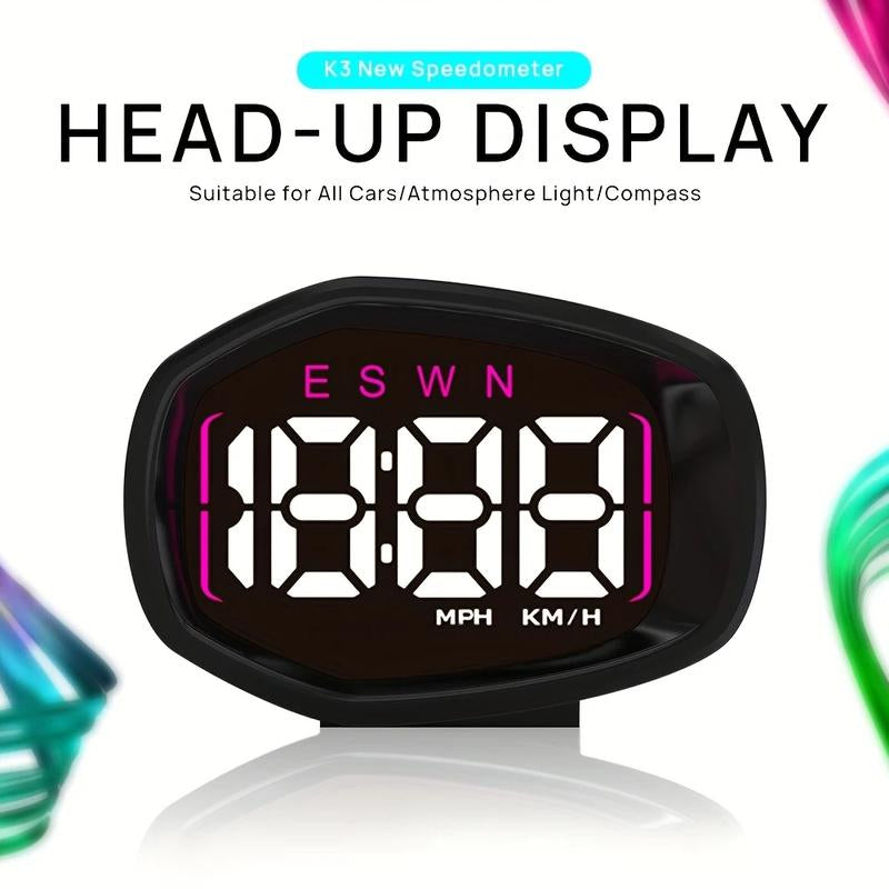 GPS Speedometer for Car Mph,Digital Speedometer for Car,Three Display Modes,Speeding Alert, Automatic Brightness Adjustment,Large Font Display,Usb Connect Plug and Play Tire Pressure Sensor Gauge Pods Digital Speedometer